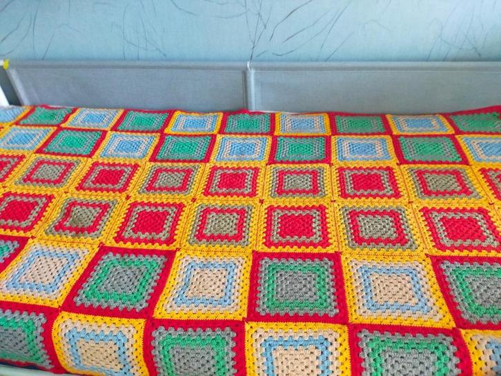 Sprei, verzwaringsdeken , boho, Huis en Inrichting, Slaapkamer | Beddengoed, Zo goed als nieuw, Overige typen, Eenpersoons, Grijs