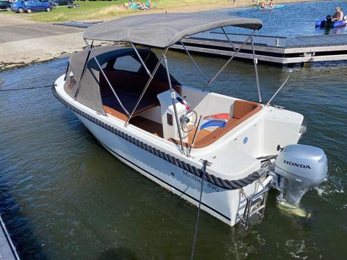 Luxe Maxima 490 Sloep Compleet incl. Honda 20PK 4-takt, Watersport en Boten, Sloepen, Gebruikt, 10 tot 30 pk, 3 tot 6 meter, Buitenboordmotor