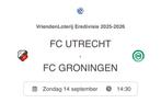 Kaartjes FC Utrecht - Groningen, Twee personen, September