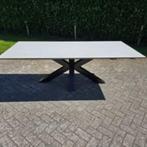 Granieten Tuintafel/sjiek blad/220x100x74, Tuin en Terras, Ophalen, Zo goed als nieuw, Rechthoekig, Overige materialen