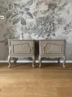 Queen Ann nachtkastjes - beige goud - landelijke set, Huis en Inrichting, Slaapkamer | Nachtkastjes, Ophalen, Gebruikt, 55 tot 70 cm