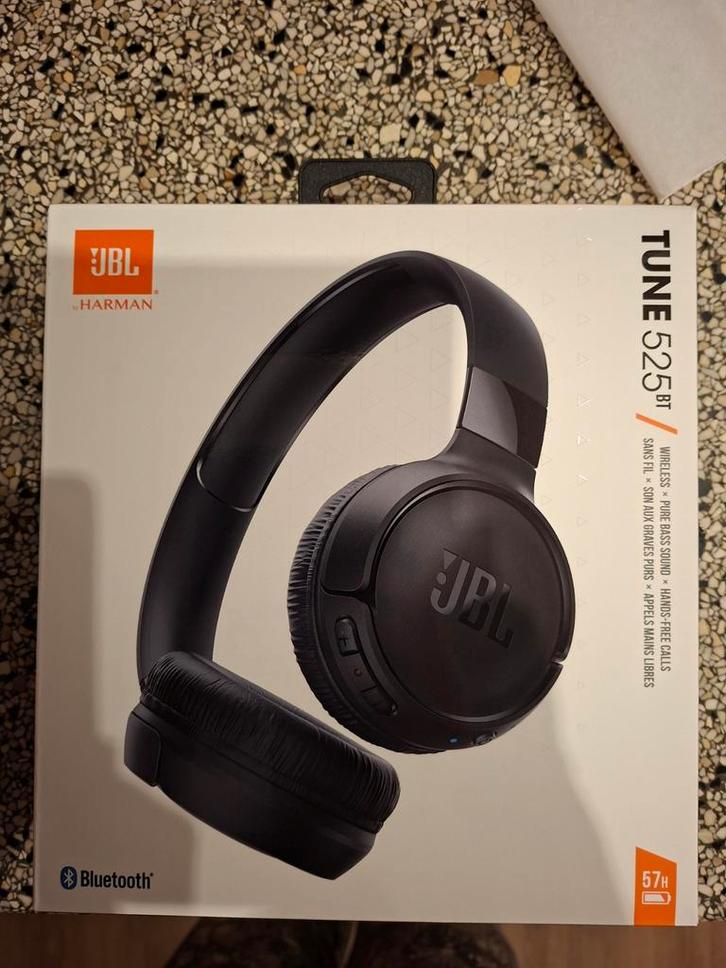 Jbl tune 525BT NIEUW koptelefoon zwart draadloos bluetooth, Audio, Tv en Foto, Koptelefoons, Nieuw, Overige merken, Draadloos