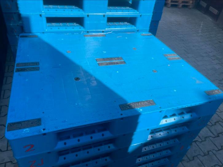 Te koop dichte kunstof plastic pallets vlonder voortent, Tuin en Terras, Terrasdelen en Vlonders, Zo goed als nieuw, Kunststof