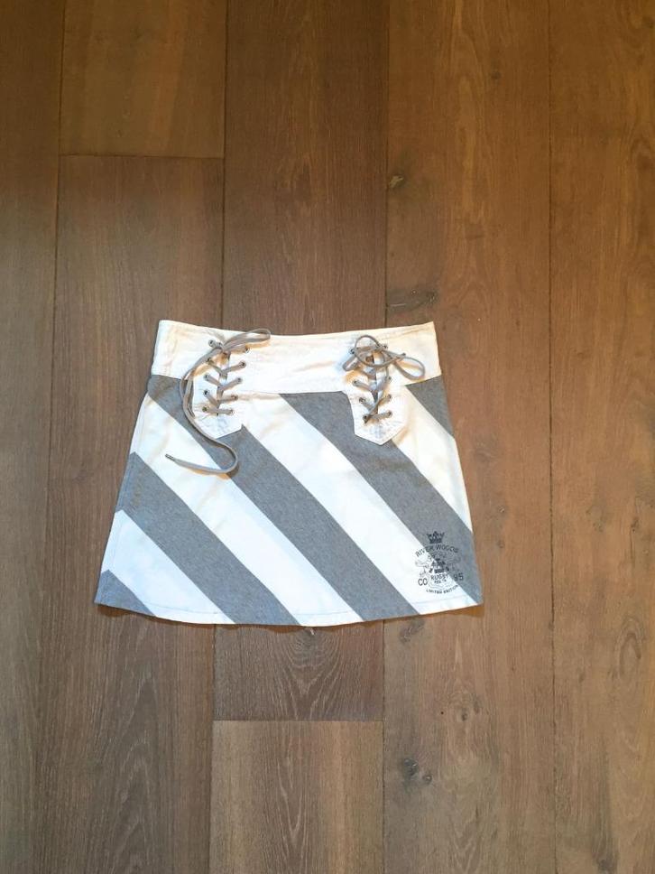 Nieuw: Riverwoods kort sportief gestreept rokje; mt 164/170, Kinderen en Baby's, Kinderkleding | Maat 164, Nieuw, Meisje, Jurk of Rok