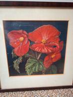 Schilderij A.J. Smets Meijer - Rode Bloemen, Ophalen