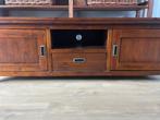 Tv kast+bijpassend salontafel, Ophalen, Gebruikt, 150 tot 200 cm, Koloniaal teakhout