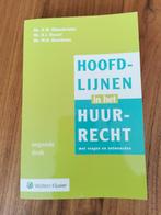 A.M. Kloosterman - Hoofdlijnen in het huurrecht, Boeken, Studieboeken en Cursussen, A.M. Kloosterman; H.J. Rossel; M.H. Rozeboom