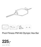 Olympic Hexbar Pivot, 32kg, Sport en Fitness, Fitnessmaterialen, Zo goed als nieuw, Ophalen