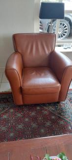 Leren fauteuil'chesterfield.leer, Huis en Inrichting, Ophalen, Zo goed als nieuw, 75 tot 100 cm