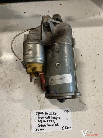 Opel Vivaro Renault trafic  1.9 diesel 2004 Startmotor beschikbaar voor biedingen