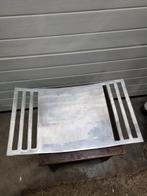 -	Schaal/ tijdschriften houder aluminium groot, Huis en Inrichting, Ophalen of Verzenden
