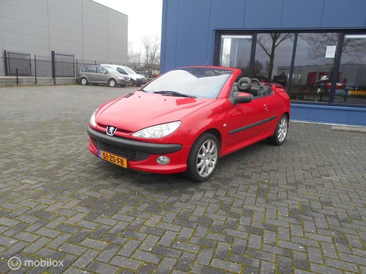 Peugeot 206 CC 2.0-16V Roland Garros Nieuwe koppeling!, Auto's, Peugeot, Bedrijf, Te koop, ABS, Airbags, Airconditioning, Alarm