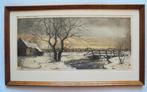 A. van Hemert.1883-1944.Winter in Holland., Antiek en Kunst, Ophalen