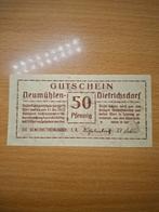 Duits Notgeld Neumühlen-Dietrichsdorf Noodgeld, Postzegels en Munten, Ophalen of Verzenden, Duitsland