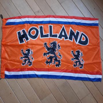 Holland vlag oranje met leeuwen beschikbaar voor biedingen