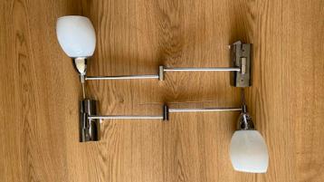 Retro Wandlampjes - Set van 2 beschikbaar voor biedingen