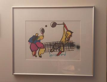 Ingelijste Herman Brood tennis beschikbaar voor biedingen