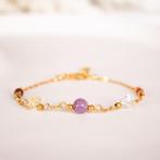 Armband edelsteen sterrenbeeld Leeuw, Sieraden, Tassen en Uiterlijk, Armbanden, Paars, Nieuw, Ophalen of Verzenden, Met edelsteen