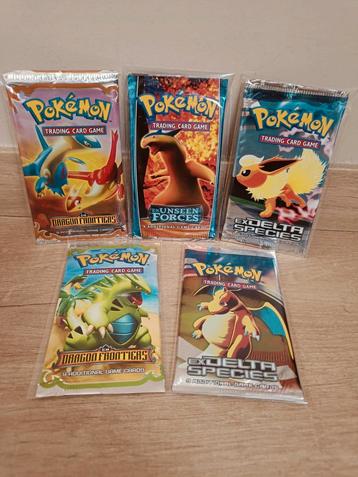 Pokémon ex ERA boosters Dragon frontiers, Unseen forces,.. beschikbaar voor biedingen