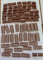 Bruine lego hekjes Fence Brown, Ophalen of Verzenden, Zo goed als nieuw, Losse stenen, Lego