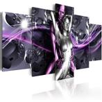 73 Paars Erotic Stel 5 Luik Canvas Schilderij 200x100 Nieuw, Antiek en Kunst, Kunst | Schilderijen | Abstract, Ophalen of Verzenden