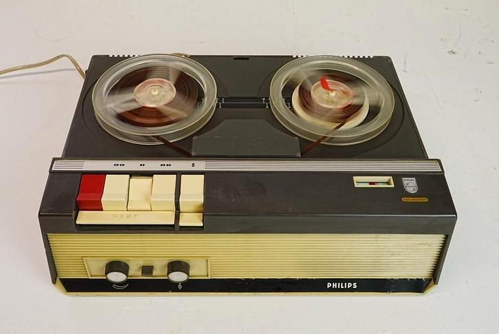 Vintage Philips Bandrecorder EL 3552A/16 uit 1965., Audio, Tv en Foto, Bandrecorders, Bandrecorder, Ophalen of Verzenden