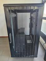 22U serverkast 19 inch, Computers en Software, Serverkasten, Ophalen of Verzenden, Zo goed als nieuw, Plaatstaal
