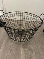 Mand ijzer laag model, Ophalen, Overige materialen, Mand, Rond