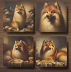 Finse Spits Rembrandt stijl onderzetters met houder, Ophalen of Verzenden, Nieuw, Glas of Kopje