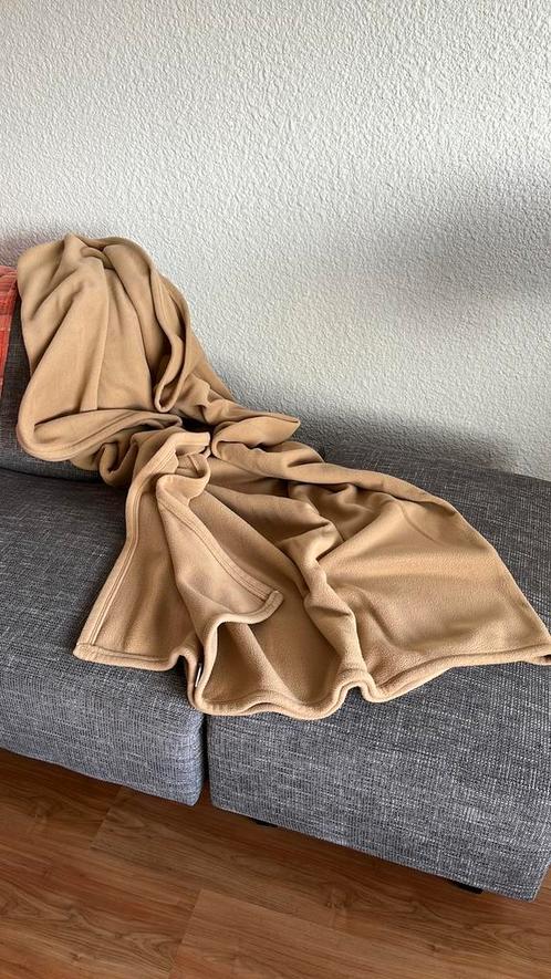 Warme camelkleurige deken, Huis en Inrichting, Slaapkamer | Beddengoed, Gebruikt, Deken of Dekbed, Tweepersoons, Ophalen of Verzenden
