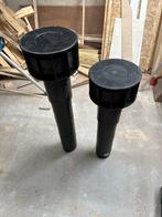 2x Dakdoorvoer 125mm - Nieuwstaat, Ophalen, Afvoer, Pvc, Zo goed als nieuw