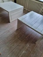 Houten salontafels (2) kan ook per stuk, Gebruikt, 50 tot 100 cm, Minder dan 50 cm, 50 tot 100 cm