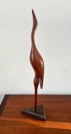 Vintage houten reiger, Ophalen of Verzenden