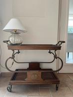 Antieke theetafel met wieltjes, Huis en Inrichting, Ophalen, Zo goed als nieuw