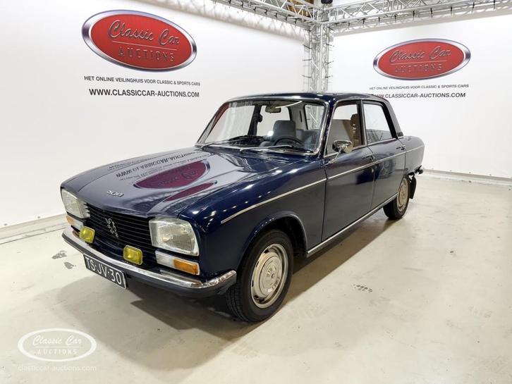 Peugeot 304   - ONLINE AUCTION, Auto's, Oldtimers, Bedrijf, Peugeot, Benzine, Sedan, Handgeschakeld, Geïmporteerd, Blauw