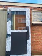 Kunstof achterdeur met triple glas HR+++, Ophalen, 12 cm of meer, Zo goed als nieuw, Hardschuim (Pir)