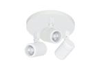 Badkamer opbouwspot RAIN 3-lichts white GU10 IP44, Metaal of Aluminium, Ophalen of Verzenden, Led, Plafondspot of Wandspot