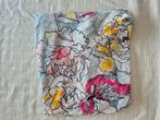 Witte sjaal met print, Ophalen of Verzenden, Zo goed als nieuw, Maat 46/48 (XL) of groter, Sjaal