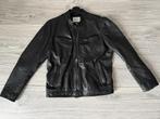 Pepe Jeans Lederen Jas (maat S), Kleding | Heren, Jassen | Winter, Ophalen, Zo goed als nieuw, Zwart