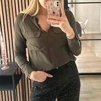 Legergroene blouse, Ophalen of Verzenden, Zo goed als nieuw, Maat 34 (XS) of kleiner, Groen