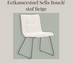 New! By-Boo Eetkamerstoel Sella Boucle stof Beige, Huis en Inrichting, Stoelen, Nieuw, Vijf, Zes of meer stoelen, Scandinavische