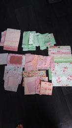 Quiltstofjes zachtroze en zachtgroen, Hobby en Vrije tijd, Stoffen en Lappen, 120 cm of meer, Ophalen of Verzenden, Zo goed als nieuw