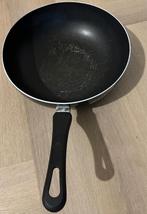 Wokpan 28 cm - niet inductiegeschikt., Huis en Inrichting, Ophalen, Gebruikt, Rvs, Wok