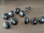 vintage bolle knopen, bruin, 10 stuks,  doorsnede 22 mm,  oo, Hobby en Vrije tijd, Verzenden, Nieuw, Knoop of Knopen