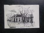 DRENTE Havesate met grafkelder pentekening 1965     F, Verzamelen, Ansichtkaarten | Nederland, Ophalen of Verzenden, 1960 tot 1980