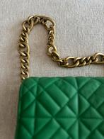 ZARA handtas/schoudertas groen met gouden ketting, Ophalen of Verzenden, Zo goed als nieuw, Groen, Handtas