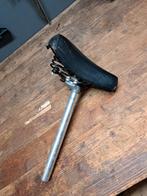 Gazelle fietszadel met stang - vintage, Gebruikt, Algemeen, Ophalen of Verzenden, Zadel