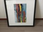 Modern Schilderij met Abstracte Vormen.Ophalen., Antiek en Kunst, Ophalen of Verzenden