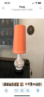 Vintage lamp Japans met handgemaakte kap, Huis en Inrichting, Lampen | Tafellampen, Ophalen, Zo goed als nieuw, Minder dan 50 cm