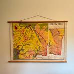 Vintage schoolkaart Drenthe – aardrijkskunde jaren ‘50/‘60, Verzenden, Aardrijkskunde